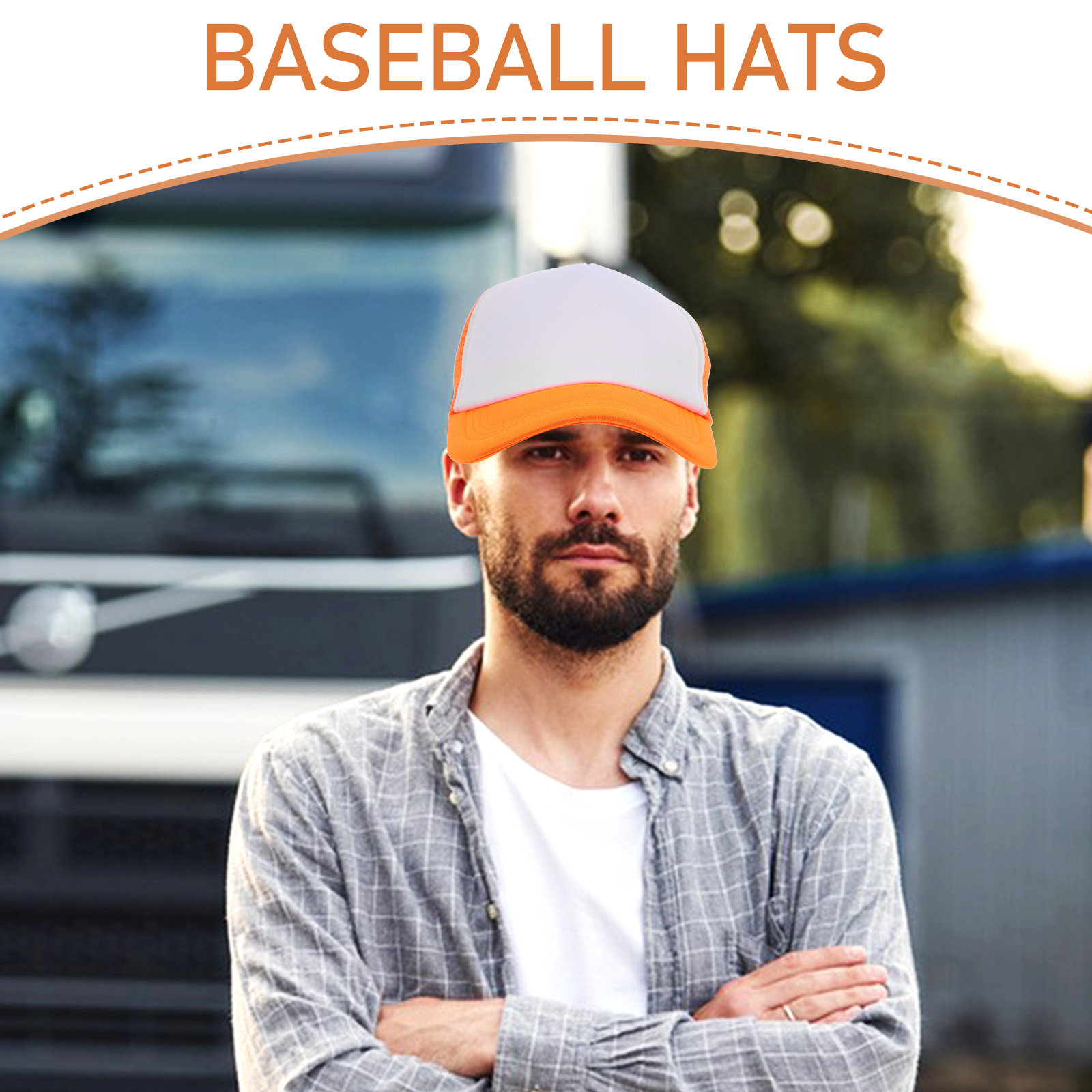 10Pcs Blank Mesh Baseball Caps - Hat Sublimation Blank recension och pris