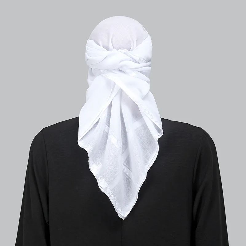Islam White Square Scarf Men S - Bandana Blank White recension och pris