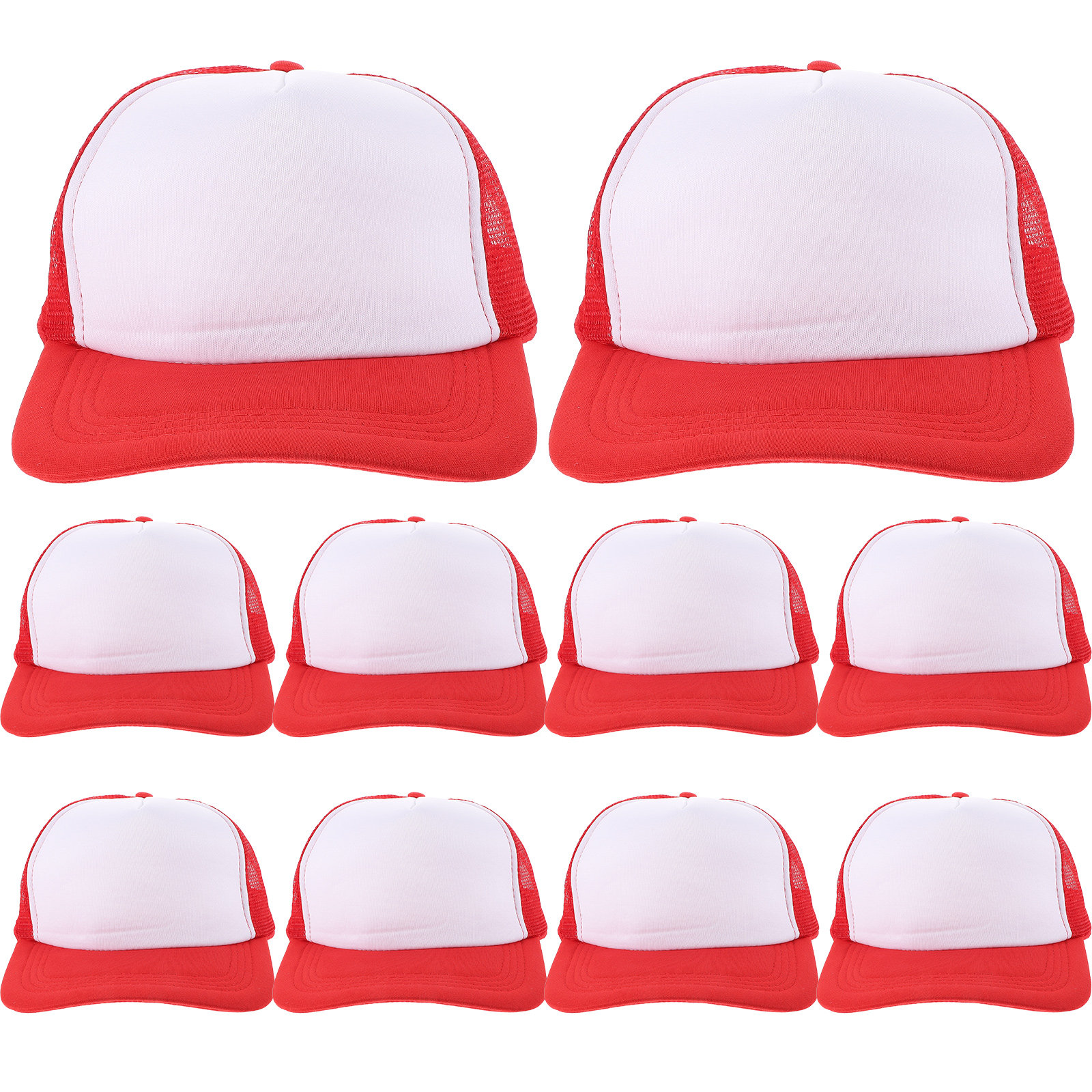 10Pcs Blank Mesh Baseball Hat  - Hat Sublimation Blank recension och pris